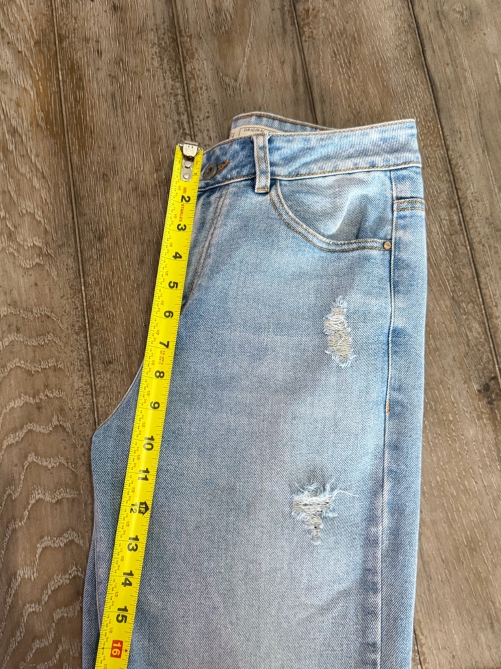 Navissi Light Blue Distressed Straight-Leg Jeans - Picture 9 of 11